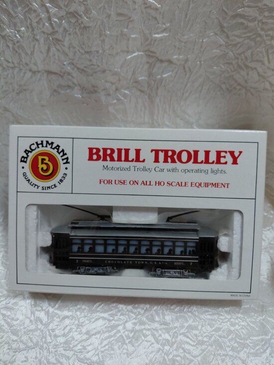 Bachmann Other - Bachmann Hershey Brill Trolley 7 HO Scale Motorized Car W/Operating Lights 61037